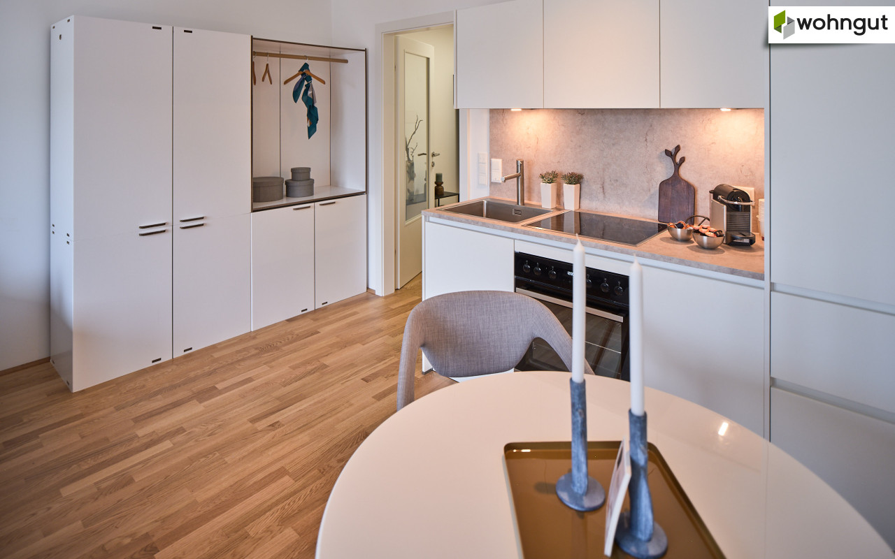 Illustration Wohnküche Einrichtugsbeispiel