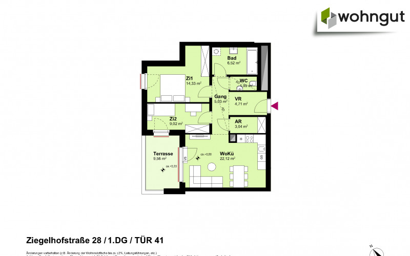 Ziegelhofstrasse 28 / Tür 41
