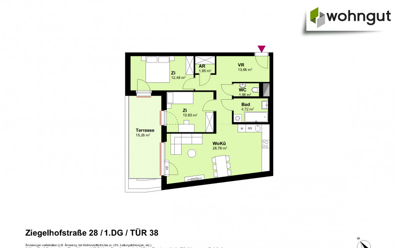 Ziegelhofstrasse 28 / Tür 38