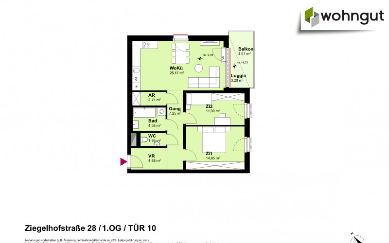 Ziegelhofstrasse 28 / Tür 10