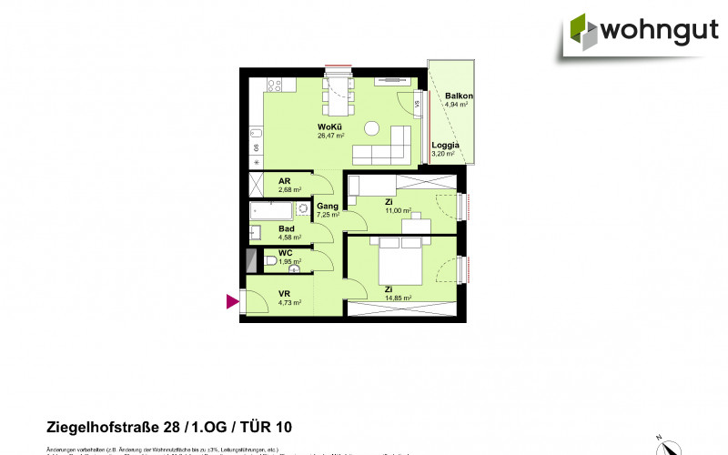 Ziegelhofstrasse 28 / Tür 10