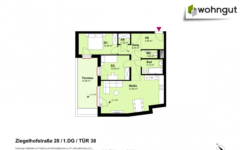 Ziegelhofstrasse 28 / Tür 38