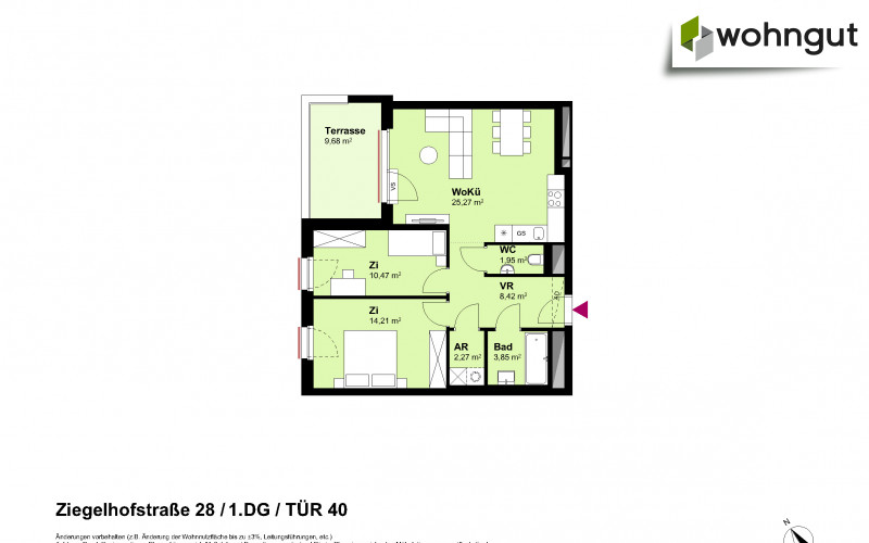 Ziegelhofstrasse 28 / Tür 40