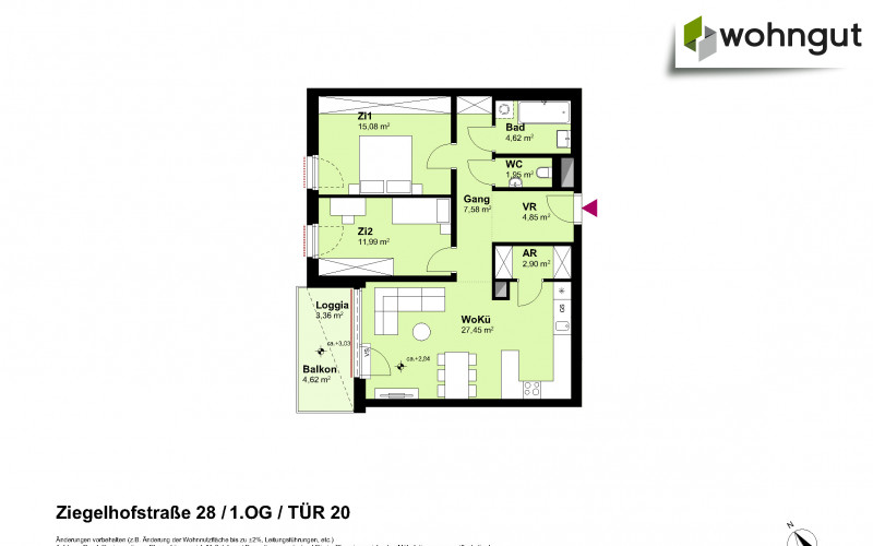 Ziegelhofstrasse 28 / Tür 20