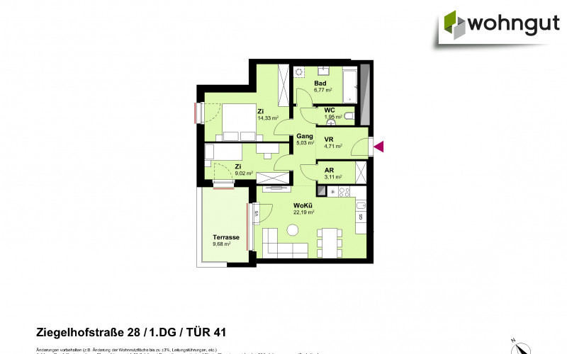 Ziegelhofstrasse 28 / Tür 41