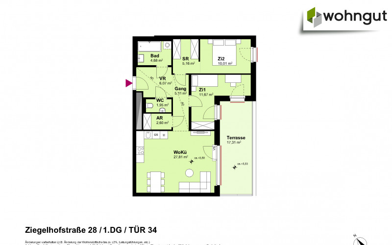 Ziegelhofstrasse 28 / Tür 34