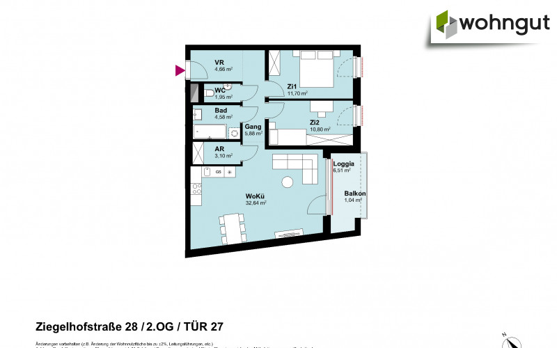 Ziegelhofstrasse 28 / Tür 27
