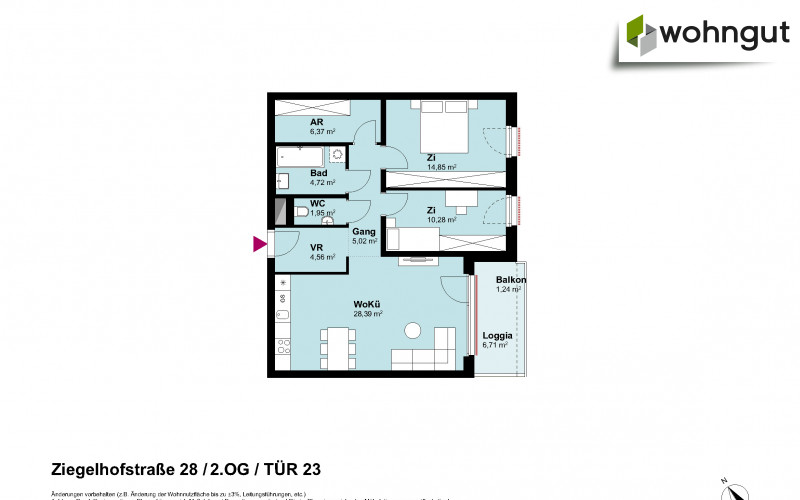 Ziegelhofstrasse 28 / Tür 23