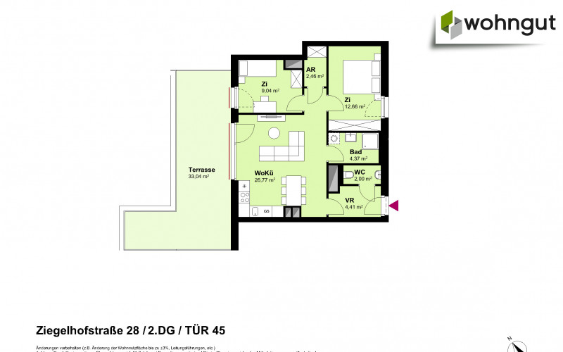 Ziegelhofstrasse 28 / Tür 45