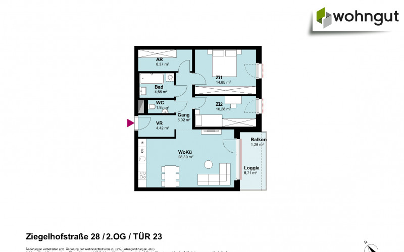 Ziegelhofstrasse 28 / Tür 23